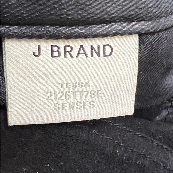 J Brand for Theory Black Waxed Skinny Frayed Ankle Jeans, Size S - Picture 5 of 10